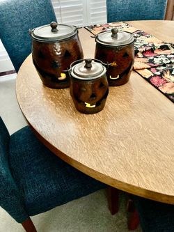 Metal pumpkin buckets