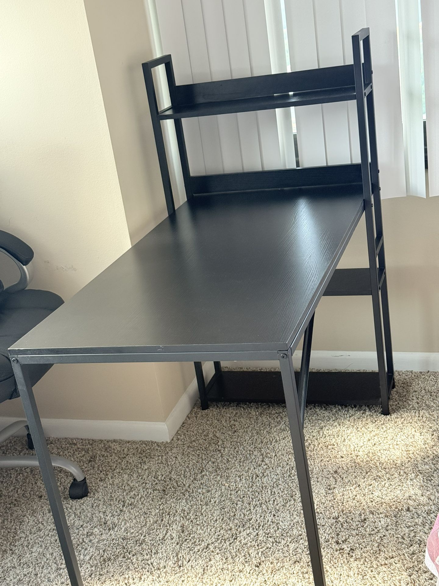 Computer Desk 47 inch with Storage Shelves