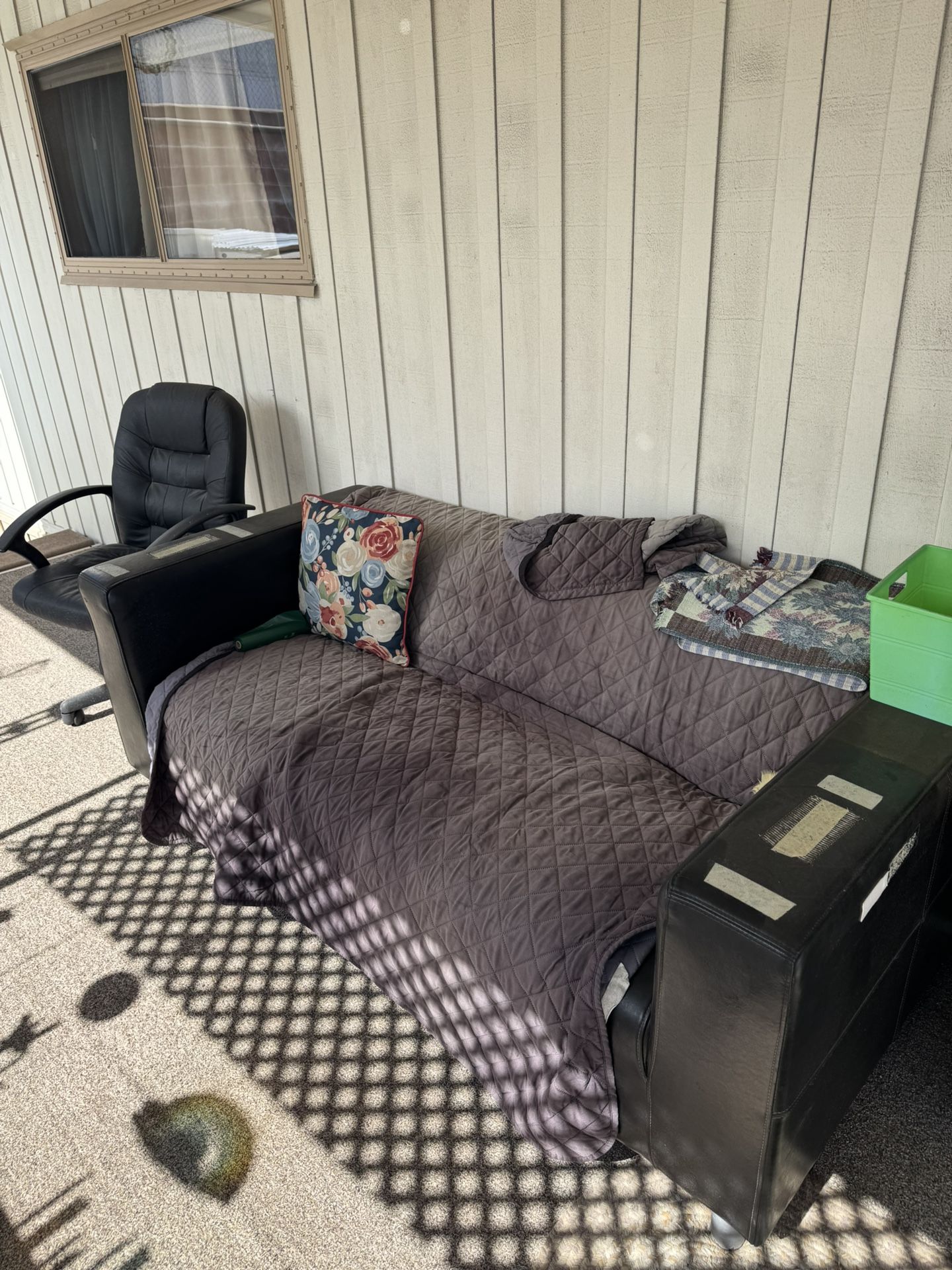Leather-like Loveseat FREE!