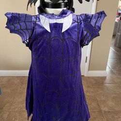 Disney Vampirina Costume With Headband Size 5-6T