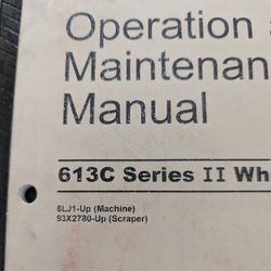 Operation And Maintenance Of 613 Paddle Wheel Scraper