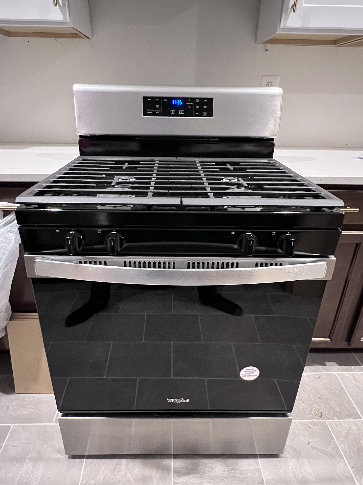 Whirlpool Gas Stove New Stainless Steel