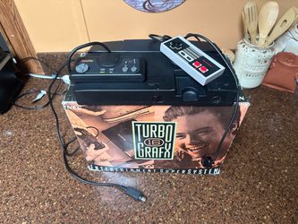 NEC TurboGrafx-16 Console with Box and Controllers