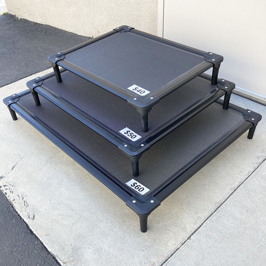 (NEW) Heavy Duty Raised Pet Bed (Medium $40, Large $50, X-Large $60) Elevated Dog Bed Cot