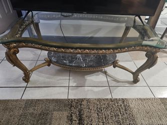 Marble/Glass coffee table