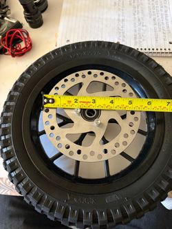 Conjunto de Rueda delantera neumático de 12.5 x2.75 Pulgadas para mini moto cross