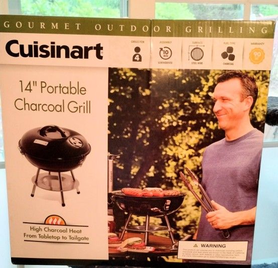 Brand New 14" Portable Charcoal Grill