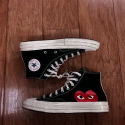 CDG Chuck Taylor 70s High “Black/Red” Size 9