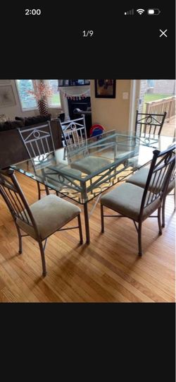 Dining Room Table, Chairs And Stools