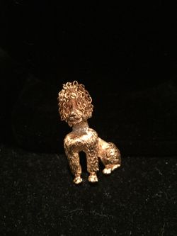 Poodle pin