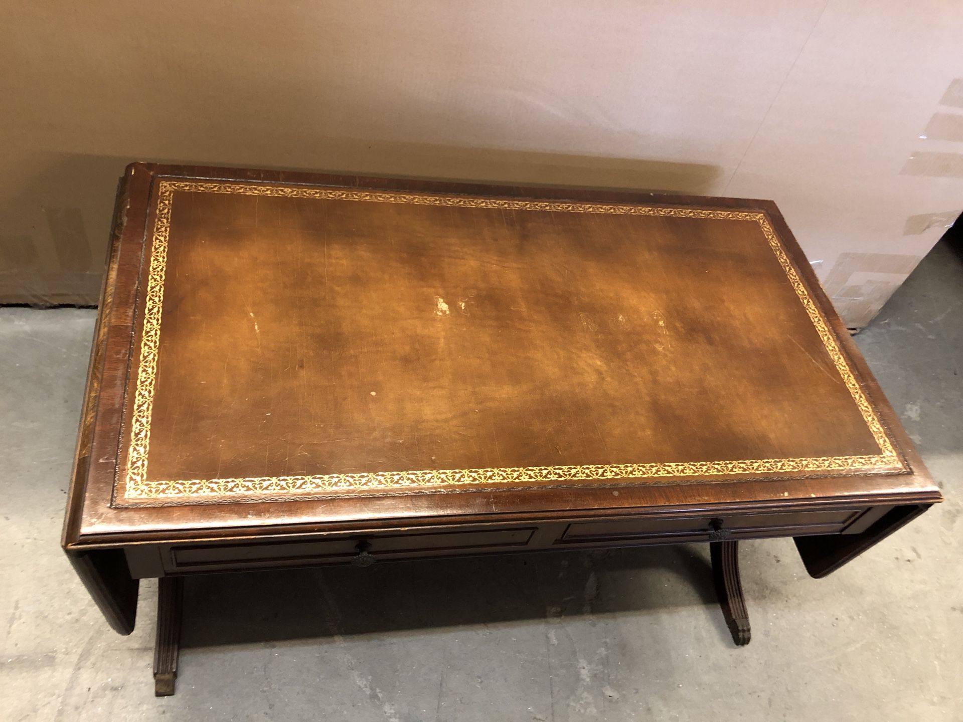 Beautiful Duncan Phyfe Coffee Table w/Beveled Glass Top (optional) for