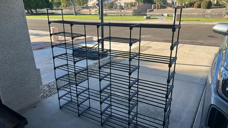 Black plastic Wire Shoe Rack Organizer