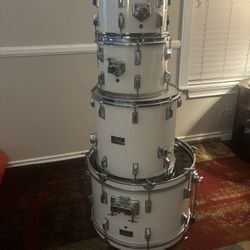 Pearl Export Drum Shell Pack- Vintage White (4- piece)