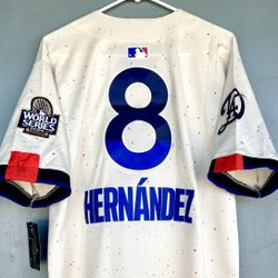 Dodgers Kike Hernandez World Series Jersey S M L XL XXL 
