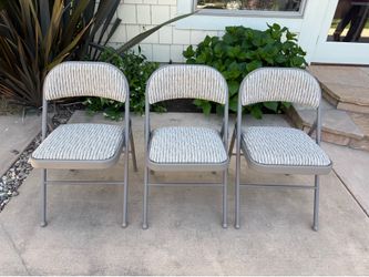 Upholstery folding chairs ( 6 left )