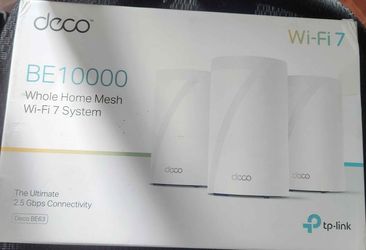 TP-Link Deco 7 Pro BE63/BE10000 WiFi7 Tri-Band Mesh Router (1-3 Pack)