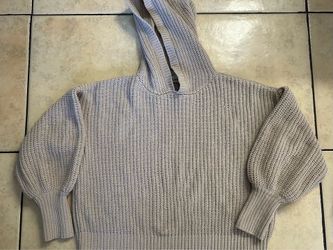 Sweet Republic grey knit hoodie, size M