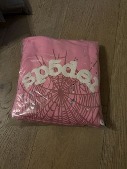 Pink SP5DER hoodie