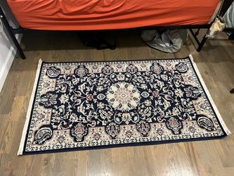 Blue Area Rug – 3’ × 5’