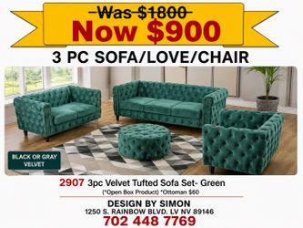 Green velvet 3 pc set