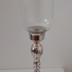 Candle Stick Hurricane with Clear Glass for $10
