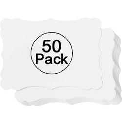 Paper Junkie 50 Pack Blank Invitations with Envelopes, Printable DIY Greeting Cards for Wedding Baby Shower (5x7 in) - Blank Wedding Invitations 