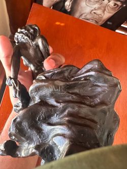 L. Alliot Art Nouveau Style Nude Woman Figurine Sculpture Statue