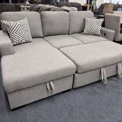 Gray Sectional Sleeper 