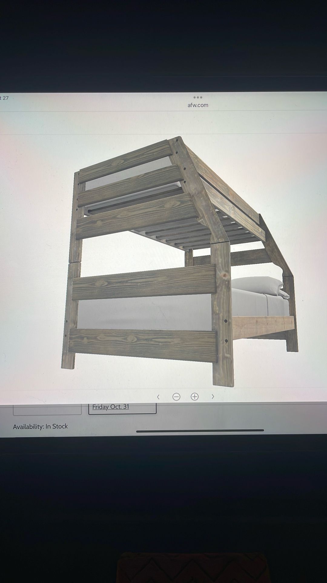 Twin Over Full Bunk Bed With Bunkhouse Stairway Chest