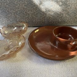 Chip And Dip Dish And Candy Dishes