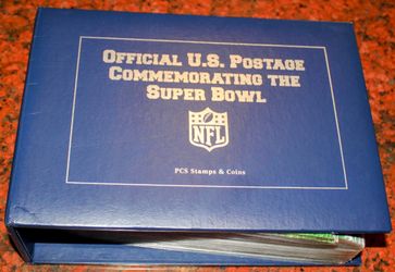 Official U.S. Postage Collection Commemorating the Super Bowl