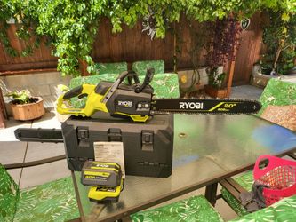 Ryobi 40V HP Brushless 20 in. Battery Chainsaw with 8.0 Ah Battery and Charger