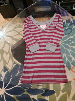 SALE - Hollister striped top ( Y2K era ),3/4 sleeves SIZE :  S