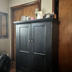 Black Wooden Dresser  Or Tv Cabinet