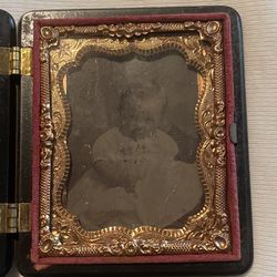 Antique Gutta Percha Photo Case