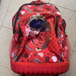 Rolling backpack miraculous ladybug