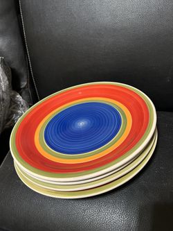 Set of 4 Ceramic Plates