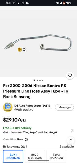 2000-2006 Nissan sentra power steering pressure line