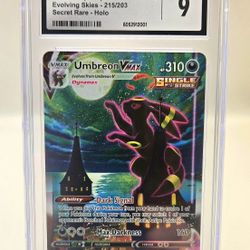 CGC 9 Umbreon Vmax 215/203 Holo