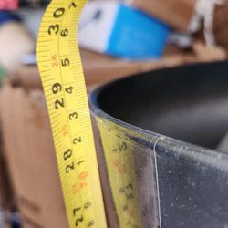 Worth Garden 23.5" H. Large Plastic Planters - Set of 2 Gradient Green Glossy Smooth Finish - Tall Plant Pots for Indoor & Outdoor Use - Decorative Li