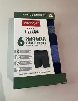 Wrangler Men's Active Stretch Boxer Brief Set, Underwear for Men, XL, 6 Pack.  (X)