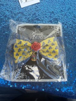 Disney Beauty And The Beast Enchanted Rose Hair Bow