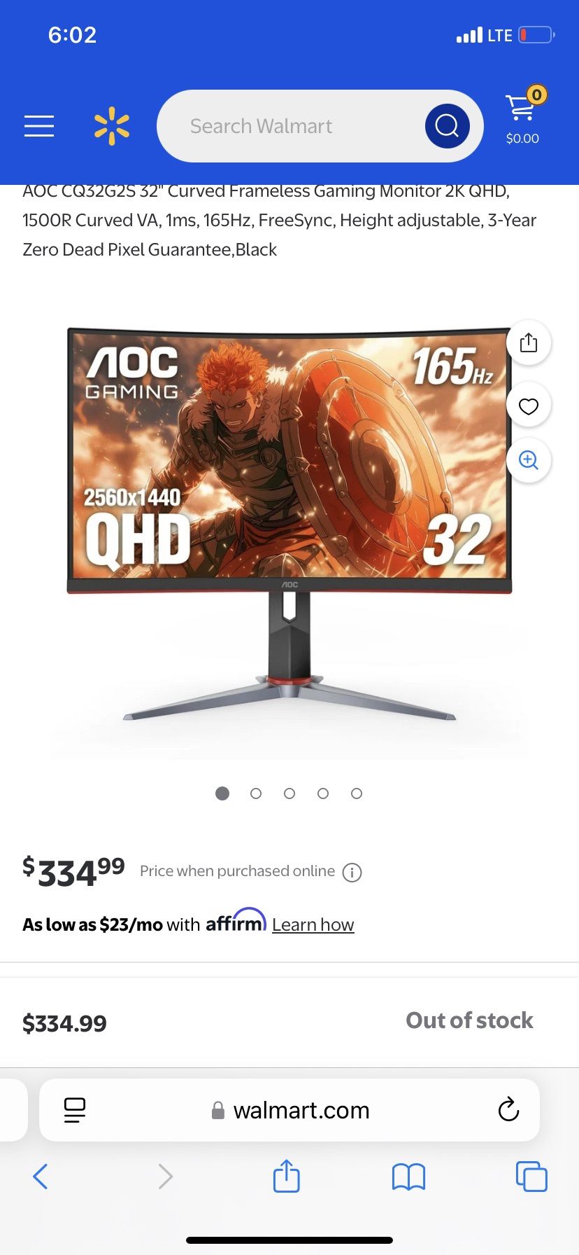 AOC Curved Monitor