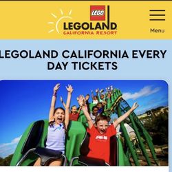 Legoland Tickets $100