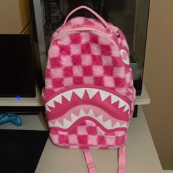 Pink Sprayground backpack 
