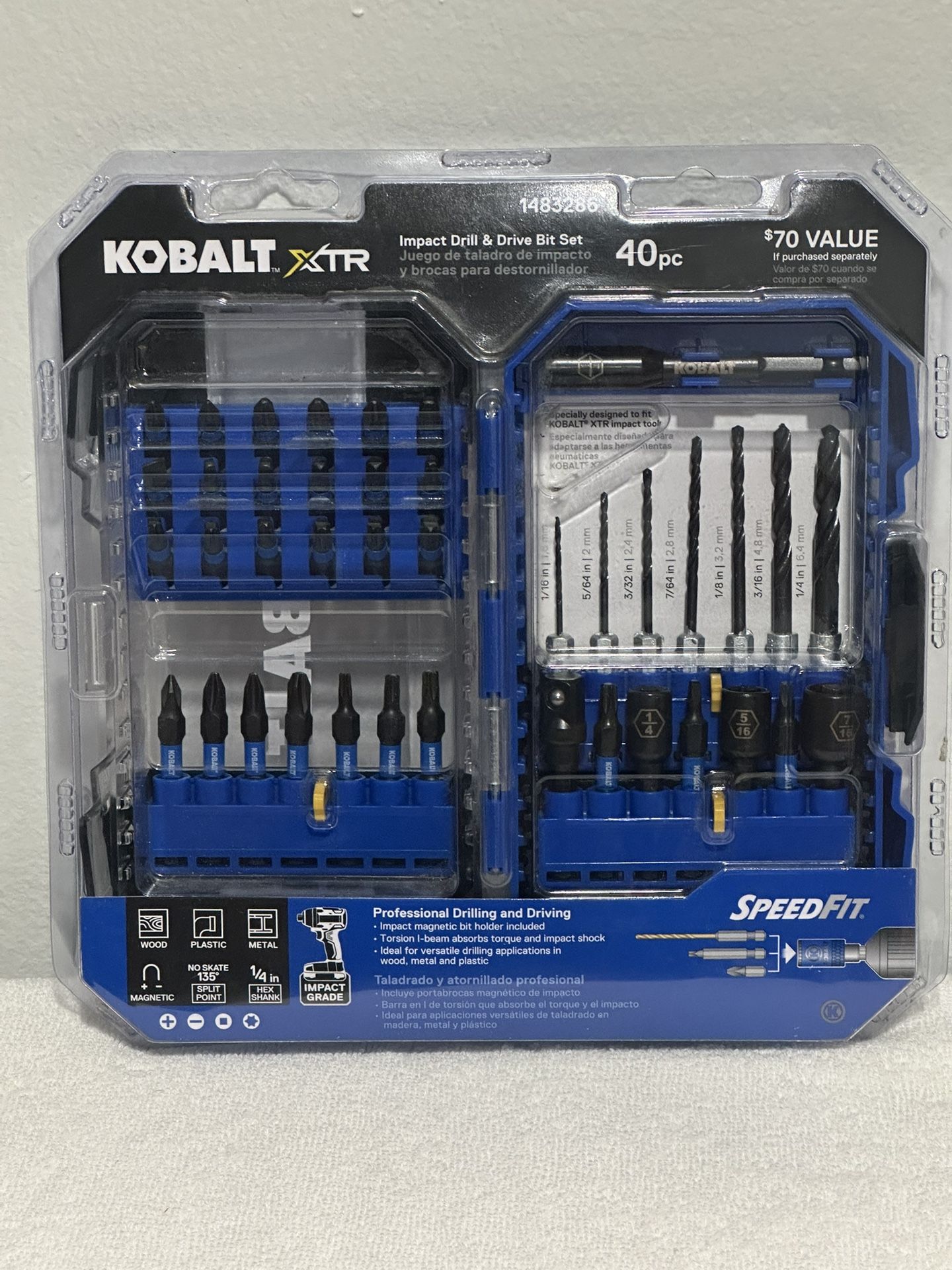 Kobalt XTR Impact Screwdriver Bit Set 40-Piece