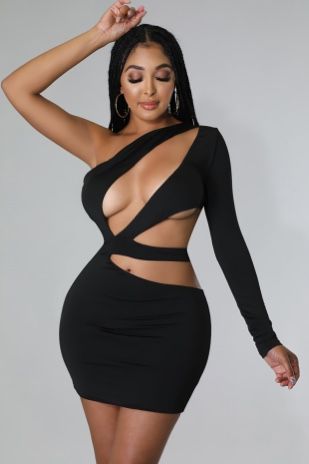 Women’s Black Out Date Night Dress