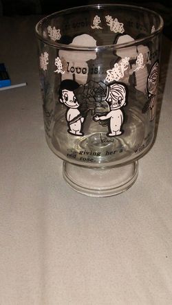 Vintage Love is.... Glass by kim