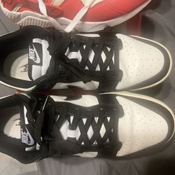 Pandas And Red And White Huarache Nike 