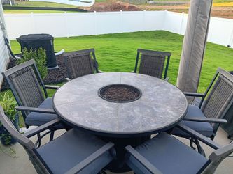 Fire pit patio set